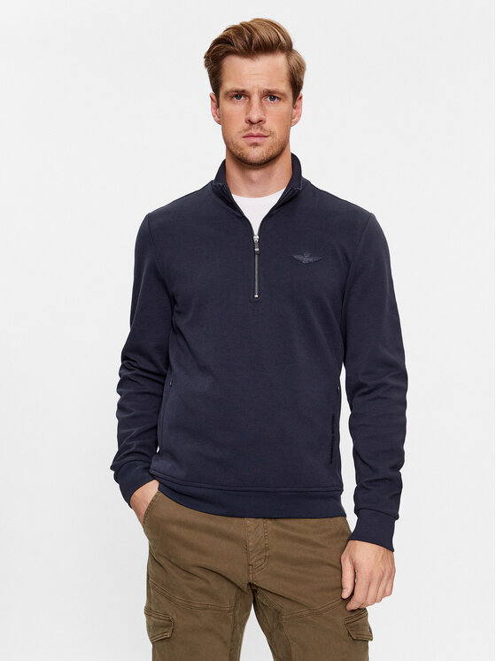 Aeronautica Militare Bluză 232FE1815P323 Bleumarin Regular Fit