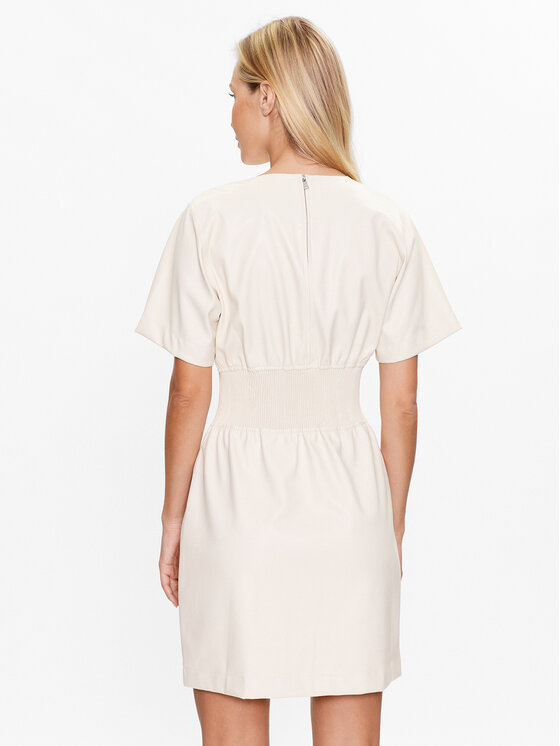 DKNY Kleid für den Alltag P3ABTQ87 Écru Regular Fit | Modivo.de