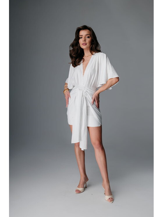 Aurora Aurora Letní šaty Capri Bílá Feminine Fit