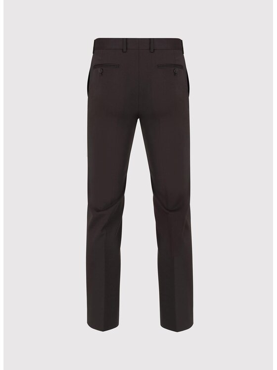 Pako Lorente Pako Lorente Spodnie garniturowe P25WF-6G-008 Brązowy Super Slim Fit