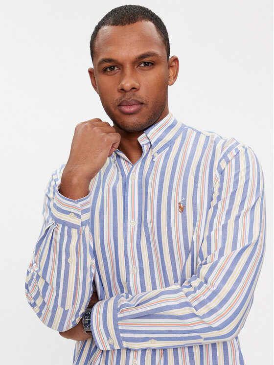 Polo Ralph Lauren Polo Ralph Lauren Srajca 710928920003 Modra Custom Fit