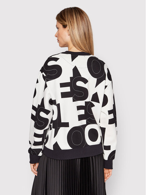 Felpa Logo FSWE25003K Nero Relaxed Fit