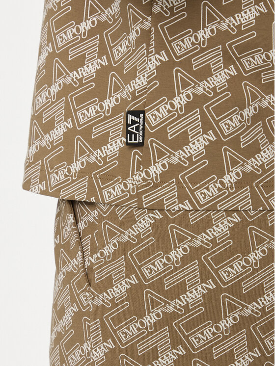 EA7 Emporio Armani EA7 Emporio Armani Marškinėliai 3DTT04 TJUBZ 1731 Ruda Regular Fit