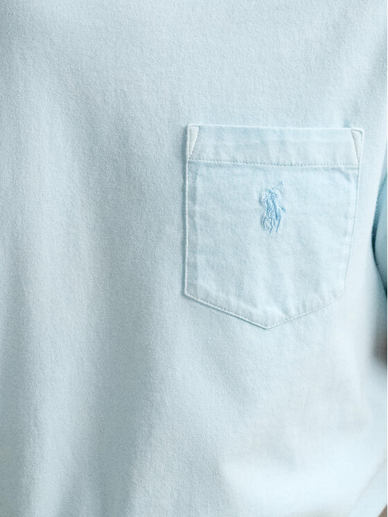 Polo Ralph Lauren Polo Ralph Lauren T-Shirt 710969628002 Γαλάζιο Custom Slim Fit