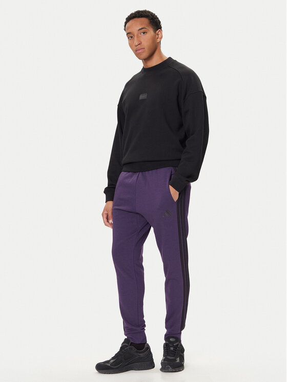 adidas adidas Spodnji del trenirke Essentials 3-Stripes JX0750 Vijolična Regular Fit