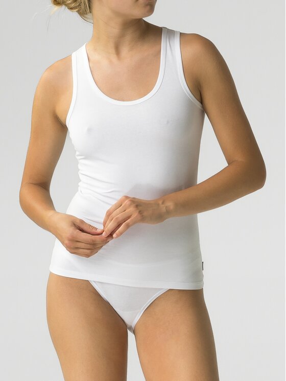 Atlantic Atlantic Top Basic Biały Regular Fit