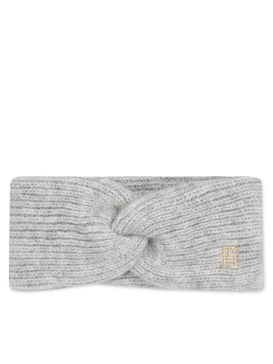 Tommy Hilfiger Tommy Hilfiger Zestaw czapka i opaska Th Timeless Beanie + Headband AW0AW15370P4A Szary