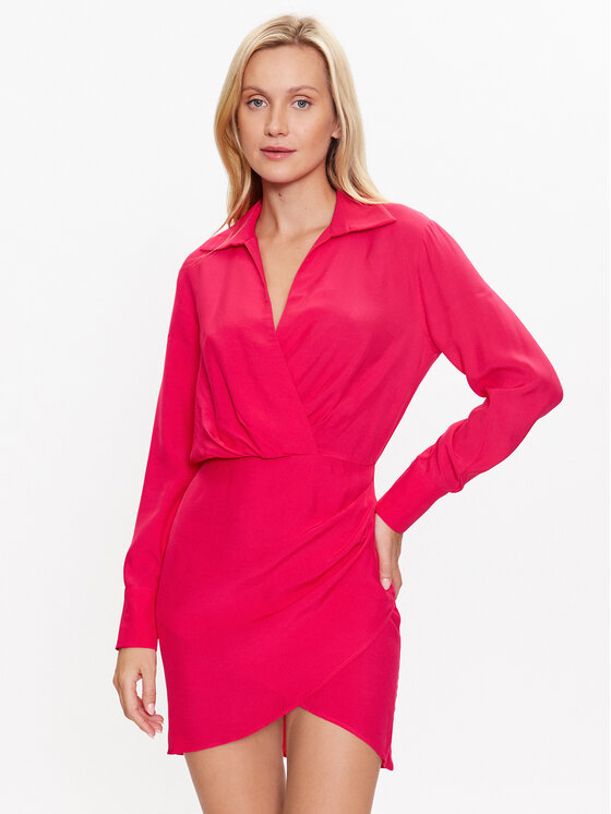 Sisley Sisley Rochie de zi 4B5FLV03L Roz Regular Fit