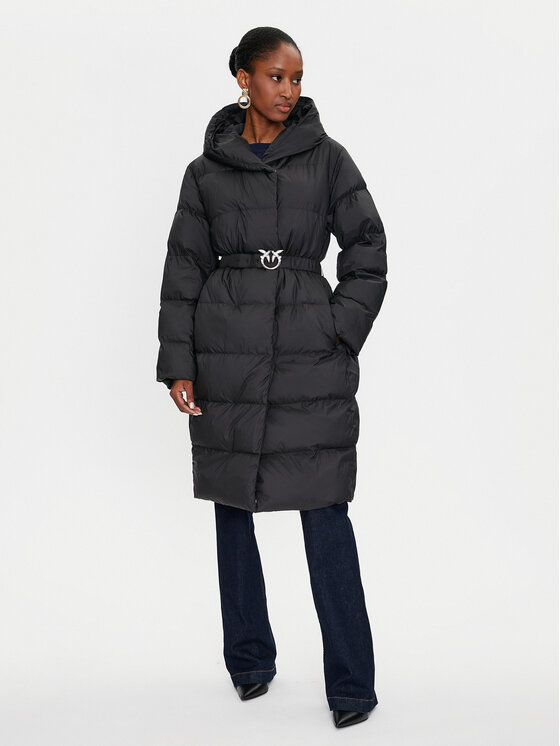 Pinko Geacă din puf Collirio Caban 103828 A11M Negru Regular Fit