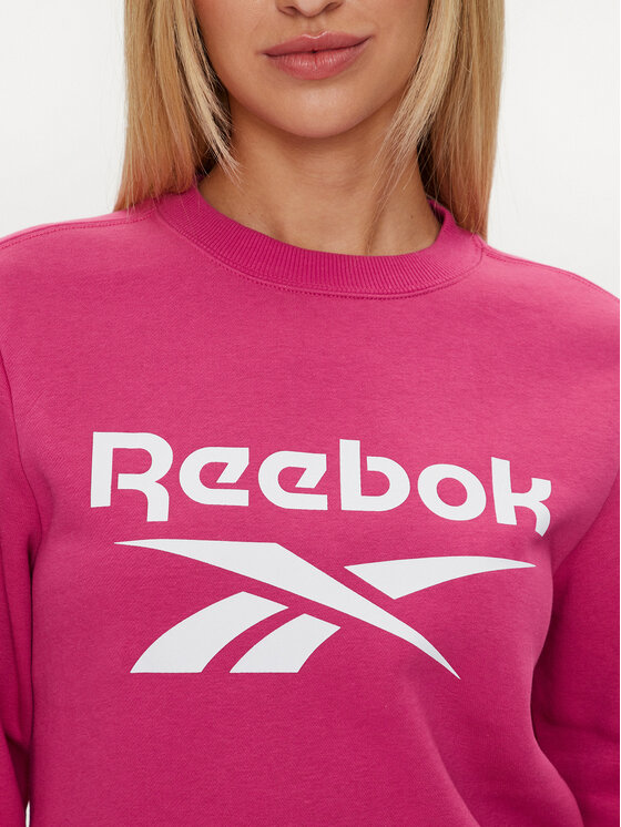 Reebok Reebok Bluză Identity Big Logo Fleece Crew 100075949 Roz Regular Fit