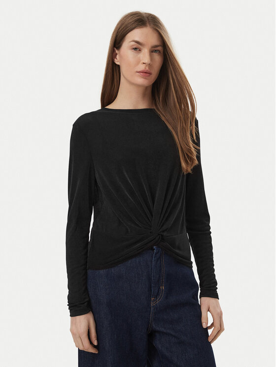 Nine West Bluse 62TSDL1101 Schwarz Regular Fit