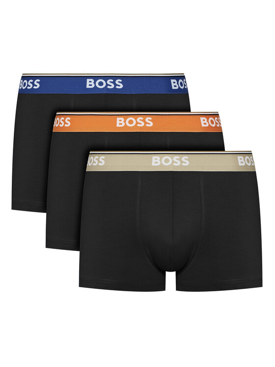 BOSS BOSS Bokserių komplektas Trunk 3P Power 50531684 Juoda