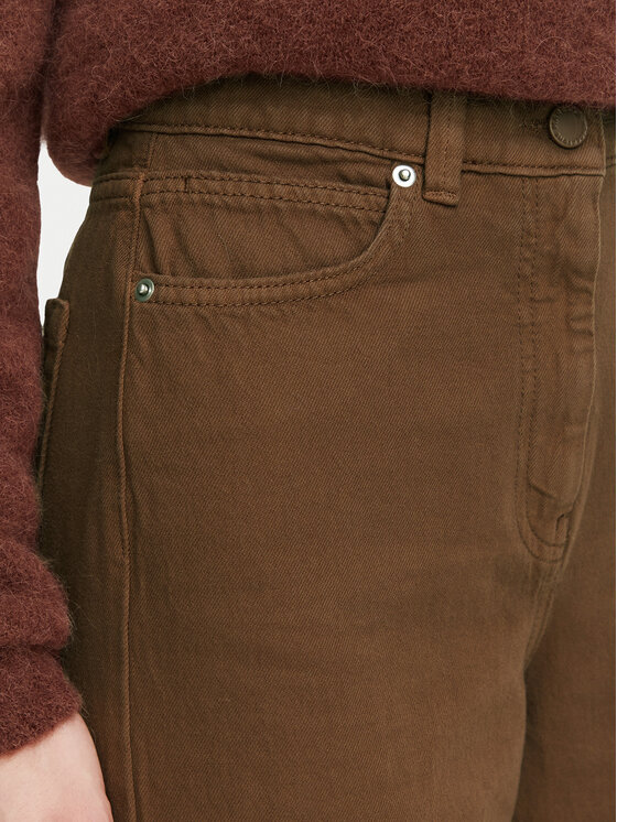 Marella Marella Jeansy Zaffo 2623136075 Brązowy ciemny Wide Leg