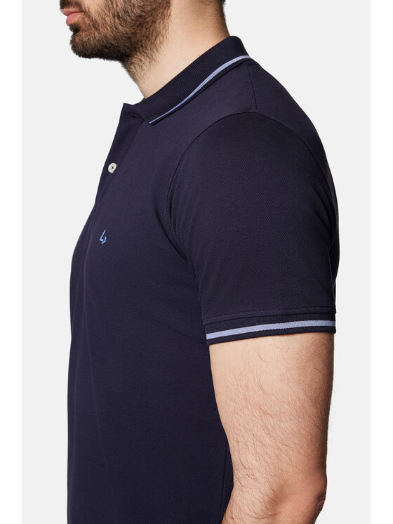 Lancerto Lancerto Polo Morty PO073124000021 Granatowy Regular Fit