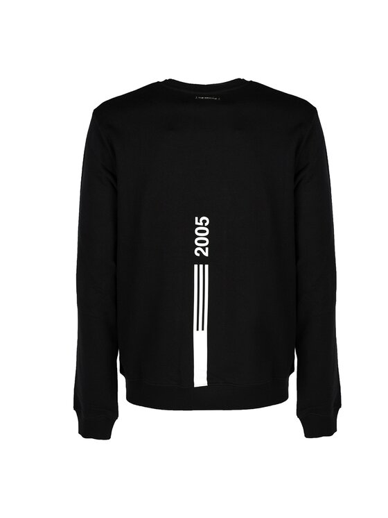 Les Hommes Les Hommes Μπλούζα LJH202-757P | Sweatshirt Μαύρο Regular Fit