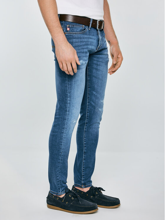 BIG STAR BIG STAR Jeansy DERIC Niebieski Skinny Fit