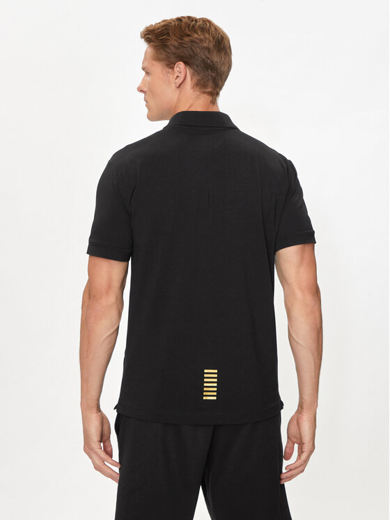 EA7 Emporio Armani EA7 Emporio Armani Polo 8NPF14 PJVQZ 0208 Czarny Regular Fit