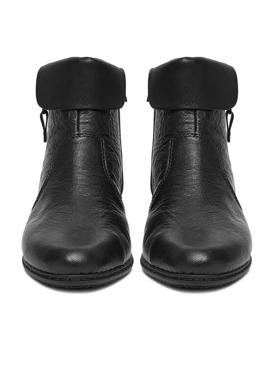 Rieker Rieker Botine Y07A8-01 Negru