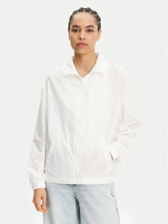 Guess Guess Geacă V5GL01 WH482 Alb Regular Fit