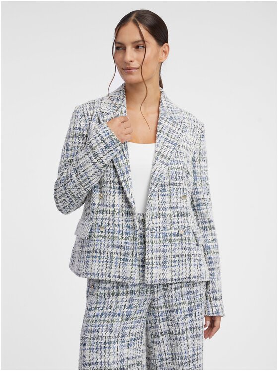 Orsay Orsay Marynarka 482457001000__38 Niebieski Regular Fit