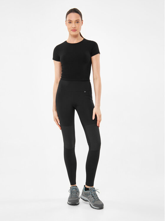 Viking Viking Legginsy Levanta Lady Czarny Slim Fit
