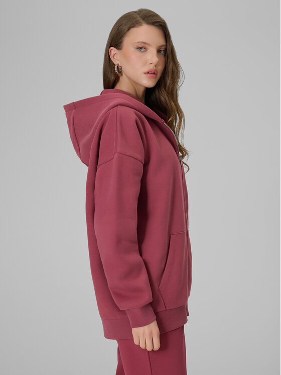 4F 4F Bluza BASIC+ Bordowy Regular Fit