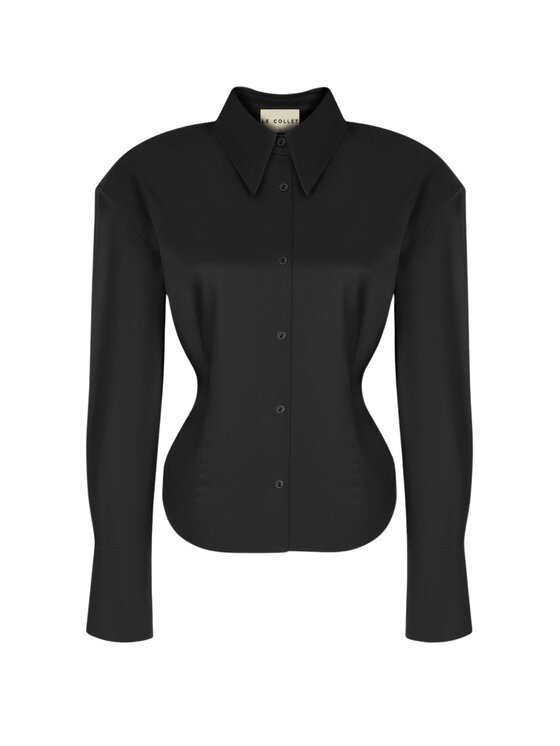 Le Collet Le Collet Koszula AURELIA Czarny Slim Fit