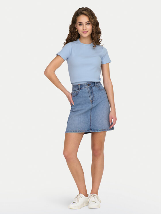 JDY JDY Jeansrock Moon 15346528 Blau Regular Fit