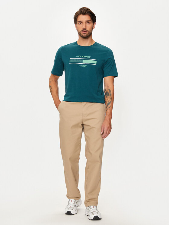Jack & Jones Jack & Jones T-Shirt South 12256784 Zielony Standard Fit