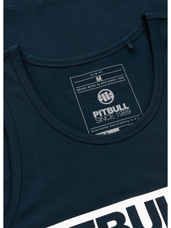 PITBULL PITBULL Tank top Tank Top Slim Fit Hilltop L Niebieski Regular Fit