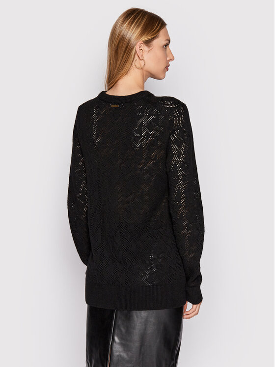 MICHAEL Michael Kors MICHAEL Michael Kors Sveter MU260DBCSN Čierna Relaxed Fit