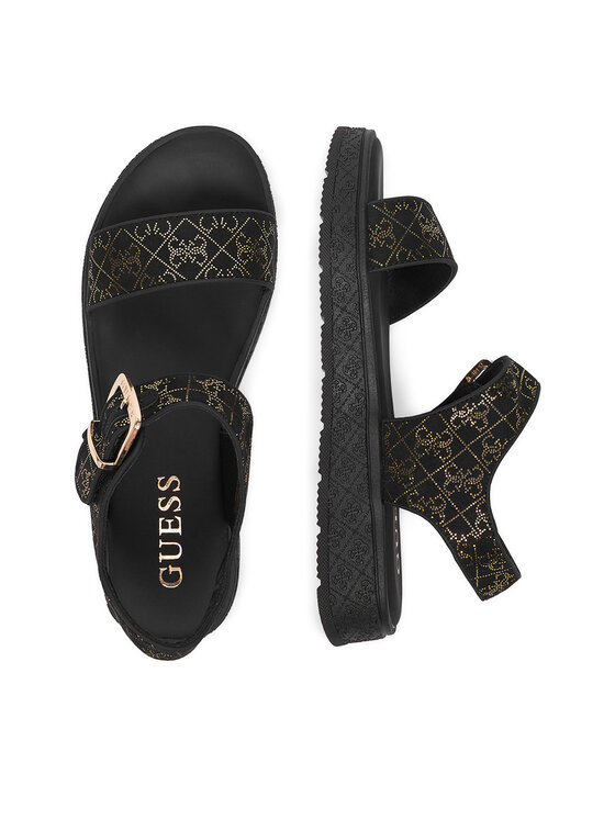 Guess Guess Sandały CEO-CS6703-03 Czarny
