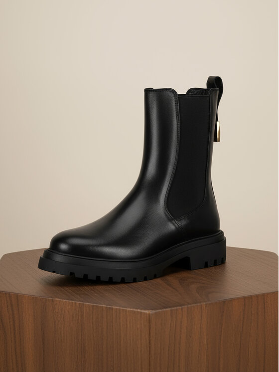 GINO ROSSI Gino Rossi Gležnjarji Chelsea CE-KEMER-1076-24 Črna