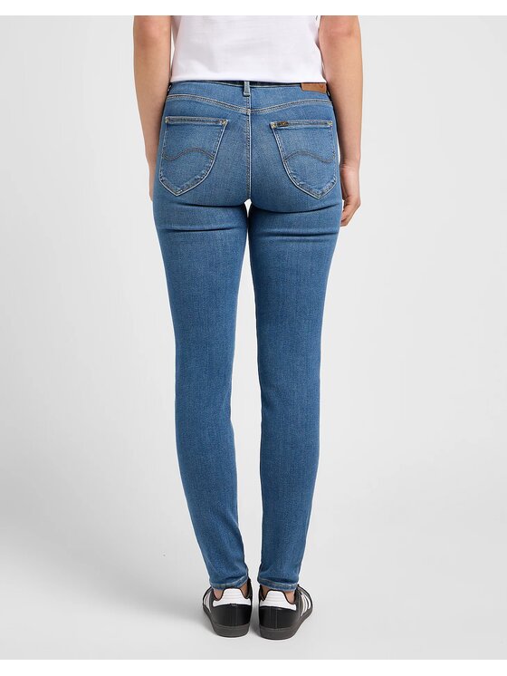 Lee Lee Jeansy FOREVERFIT Niebieski Skinny Fit