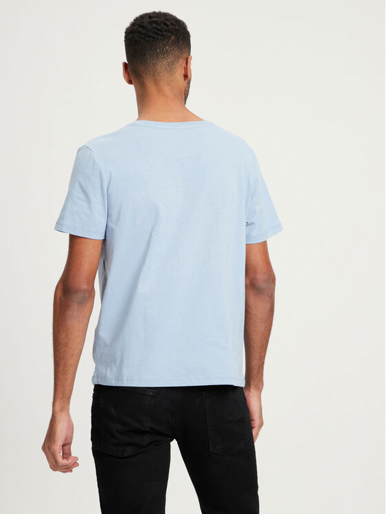 Cross Jeans Cross Jeans T-Shirt 15914-005 Błękitny Regular Fit