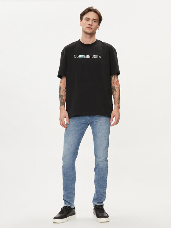 Calvin Klein Jeans Calvin Klein Jeans T-Shirt Photoprint J30J325195 Schwarz Regular Fit