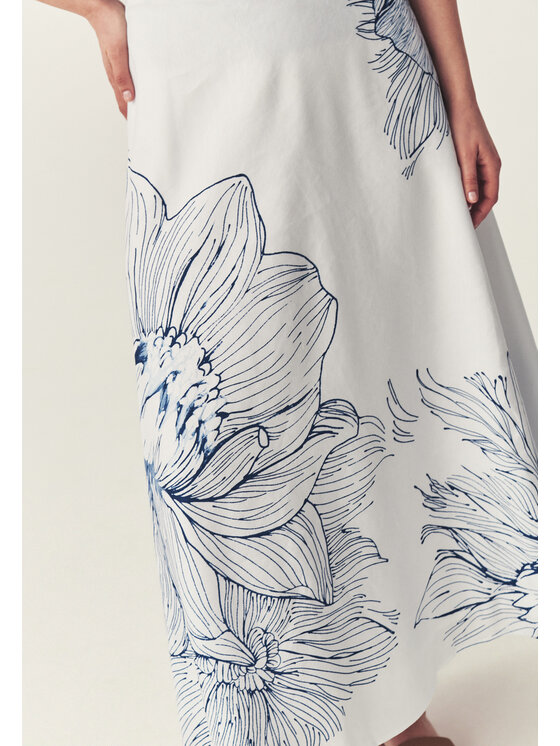 TATUUM TATUUM Spódnica maxi TOSITA Biały A-Line Fit