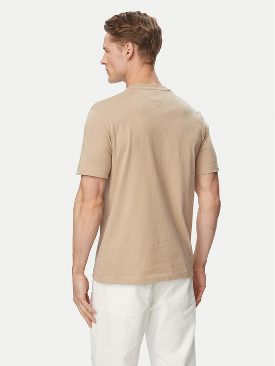 Tommy Hilfiger Tommy Hilfiger Тишърт Ess Seasonal MW0MW39995 Бежов Regular Fit