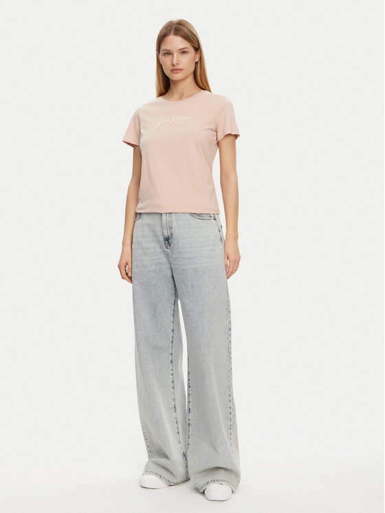 Guess Guess Tričko O5GI02 KBBU1 Ružová Regular Fit