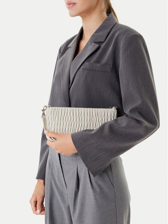 Calvin Klein Jeans Calvin Klein Jeans Torbica Rouched Zip Top Bag LV04K3090G Écru