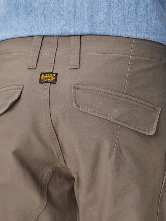 G-Star Raw G-Star Raw Stoffhose Zip Pocket 3D D24307-E172 Grün Skinny Fit