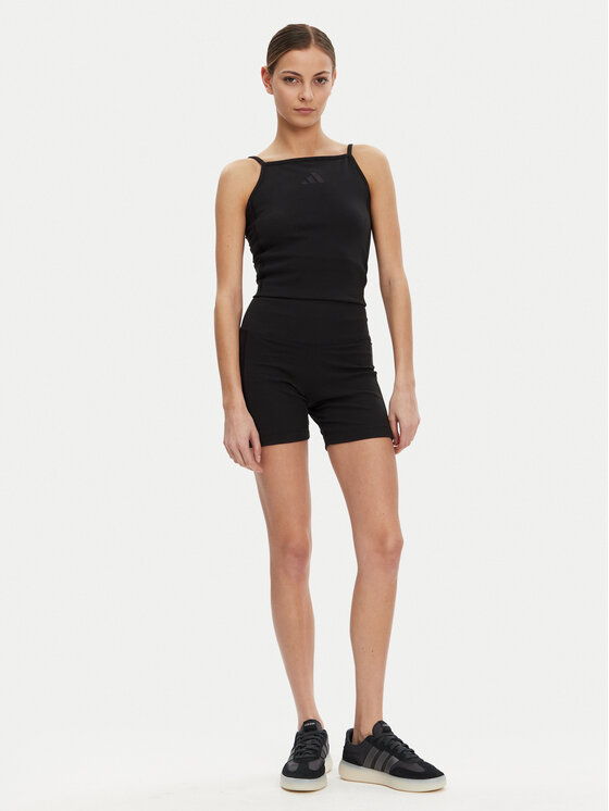 adidas adidas Cyklistické šortky ALL SZN Rib JJ1231 Čierna Slim Fit
