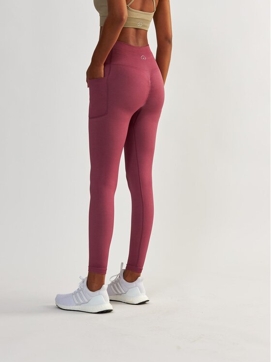BeShaped BeShaped Legginsy z Kieszeniami Lift Me Up Różowe złoto Shaping Fit