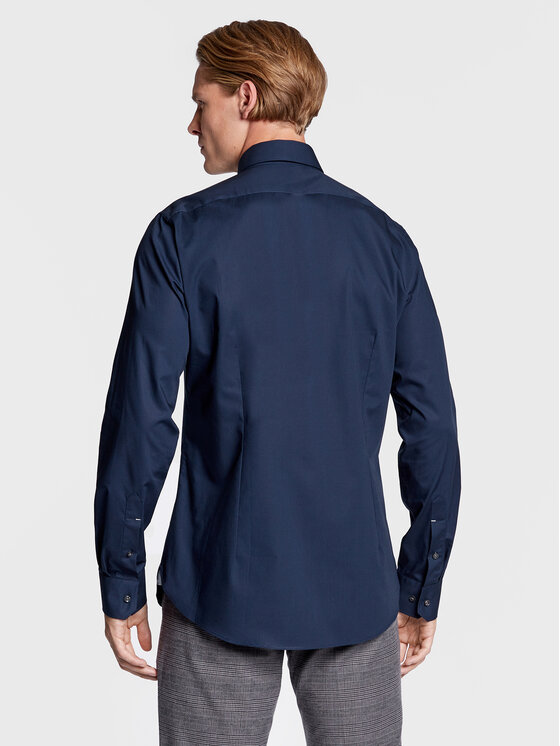 Michael Kors Michael Kors Košulja MD0MD90425 Tamnoplava Slim Fit