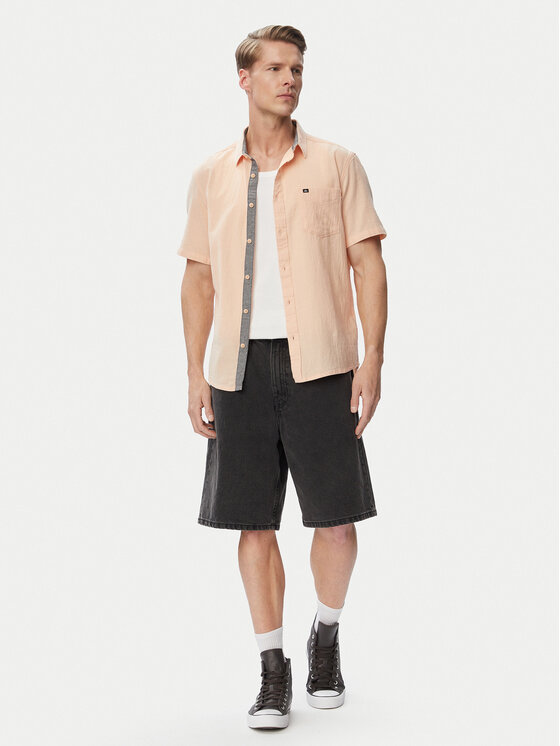 Quiksilver Quiksilver Πουκάμισο Time Box EQYWT04622 Πορτοκαλί Regular Fit