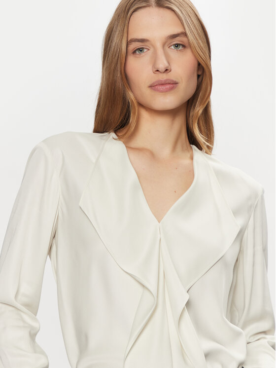 Calvin Klein Calvin Klein Blúz K20K208067 Ekru Regular Fit