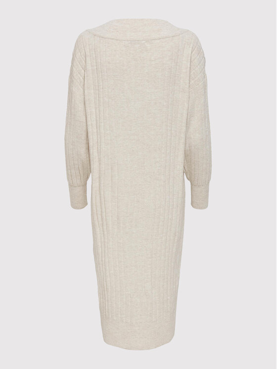 ONLY ONLY Трикотажна сукня New Tessa 15236372 Бежевий Regular Fit