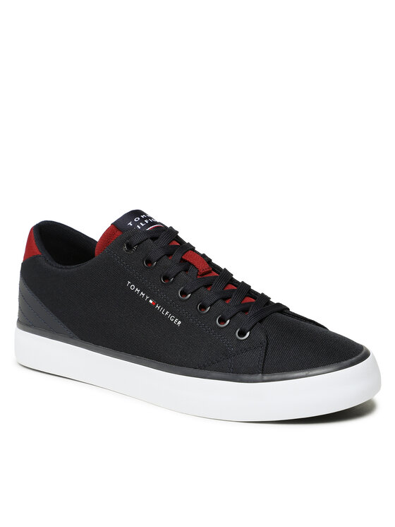 Tommy Hilfiger Tommy Hilfiger Sneakers aus Stoff Hi Vulc Core Low Mesh FM0FM04685 Dunkelblau