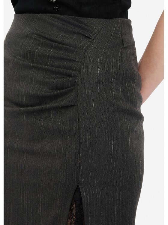 Liu Jo Liu Jo Spódnica midi CF5233T054AC3782 Szary Regular Fit