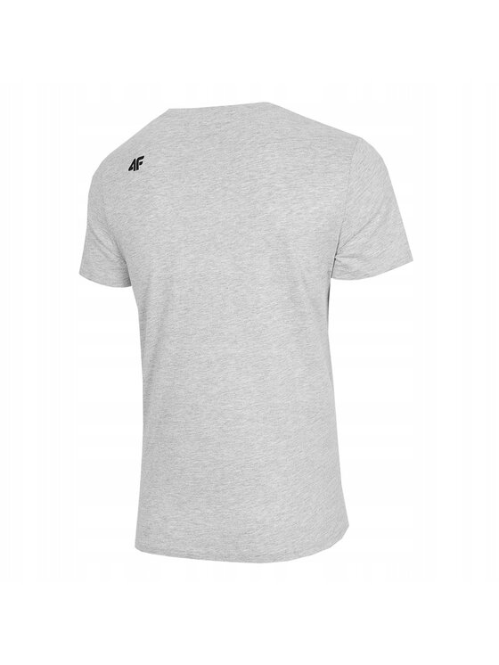 4F 4F T-Shirt TTHSM537 Szary Comfortable Fit